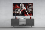 Marilyn in the Bar panel catching lamp light to reveal its cinematic glow