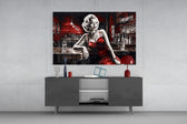 Marilyn in the Bar panel catching lamp light to reveal its cinematic glow