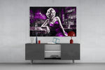 Marilyn in the Bar panel catching lamp light to reveal its cinematic glow