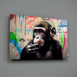 Street-art panel bringing urban grit to a teen room
