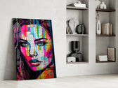 Beauty glass print enhancing a boutique with statement palette