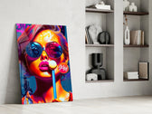 Lollipop glass print enhancing a boutique with statement palette