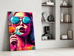 Lollipop glass print enhancing a boutique with statement palette
