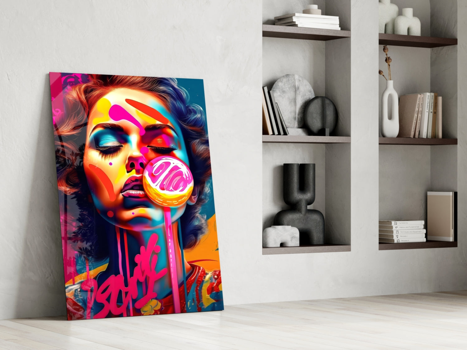 Lollipop Glass Wall Art || Designer Collection.
