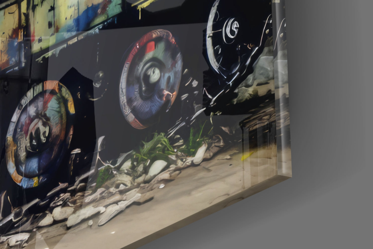 Children of War Glass Wall Art || Designer Collection.