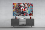 Lollipop panel catching lamp light to reveal its cinematic glow