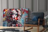 Lollipop glass print enhancing a boutique with statement palette