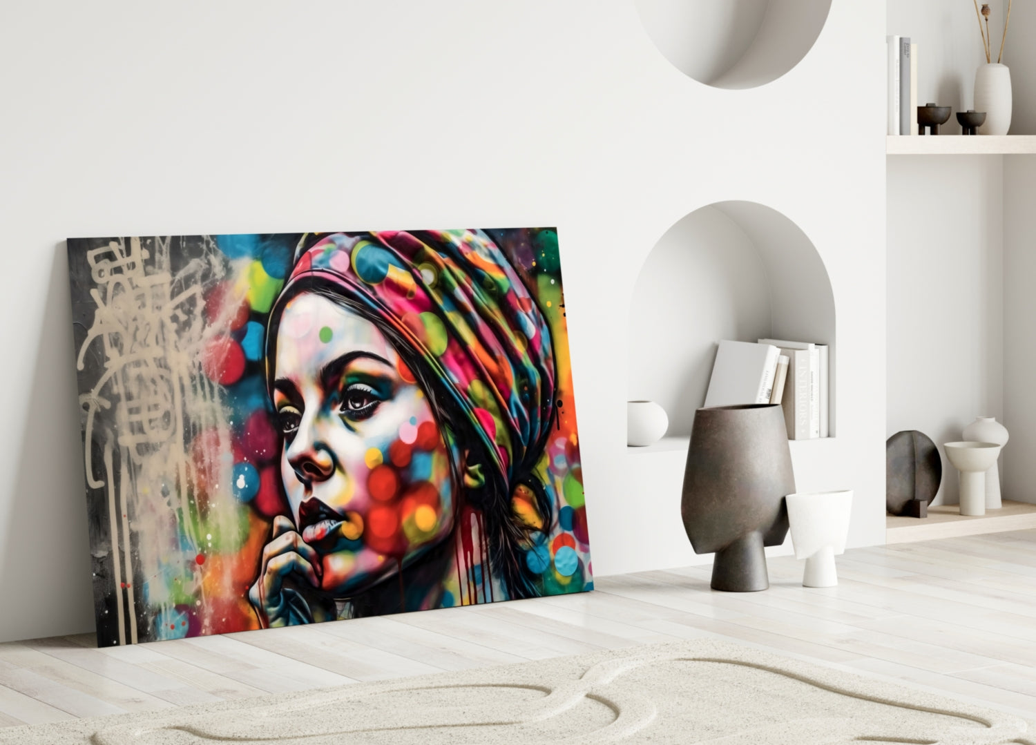 Peaceful Mind Glass Wall Art || Designer Collection.