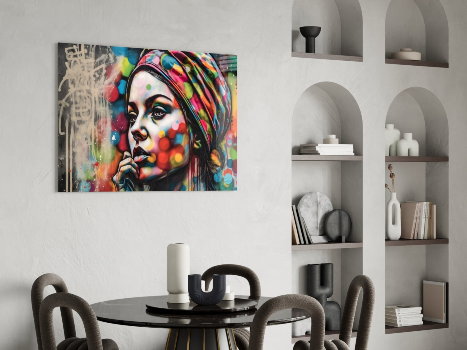 Peaceful Mind Glass Wall Art || Designer Collection.