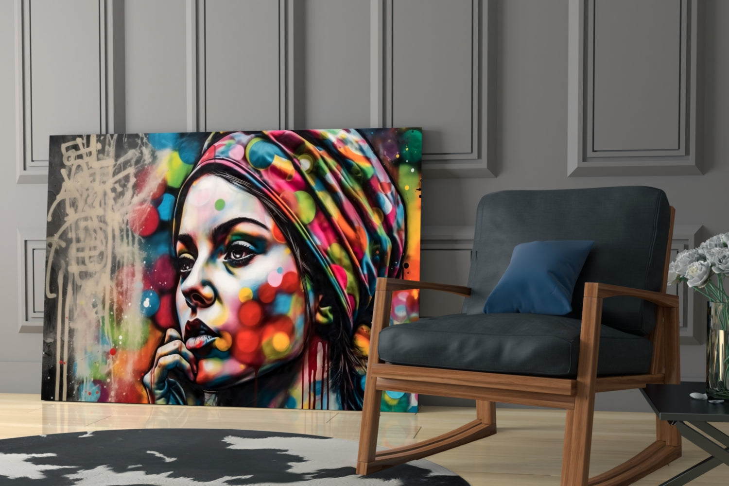 Peaceful Mind Glass Wall Art || Designer Collection.