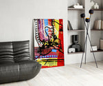Dance of Abstract Lines panel adding editorial drama to a hallway