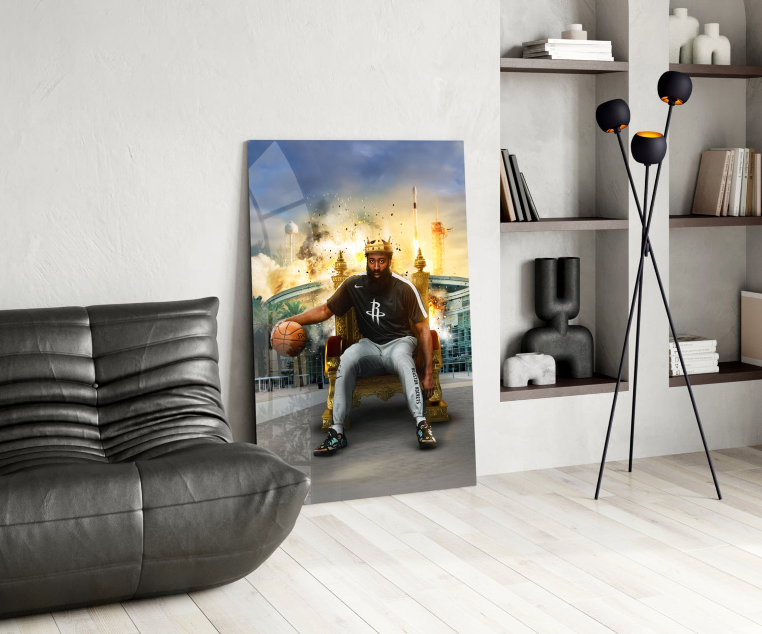 James Harden Glass Wall Art || Designer Collection.