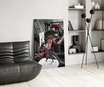 James Harden panel adding editorial drama to a hallway