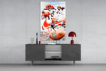 NFL Players panel catching lamp light to reveal its cinematic glow