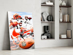 NFL Players glass print enhancing a den with statement glory