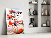NFL Players glass print enhancing a den with statement glory
