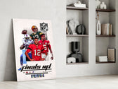 NFL Finals glass print enhancing a den with statement glory