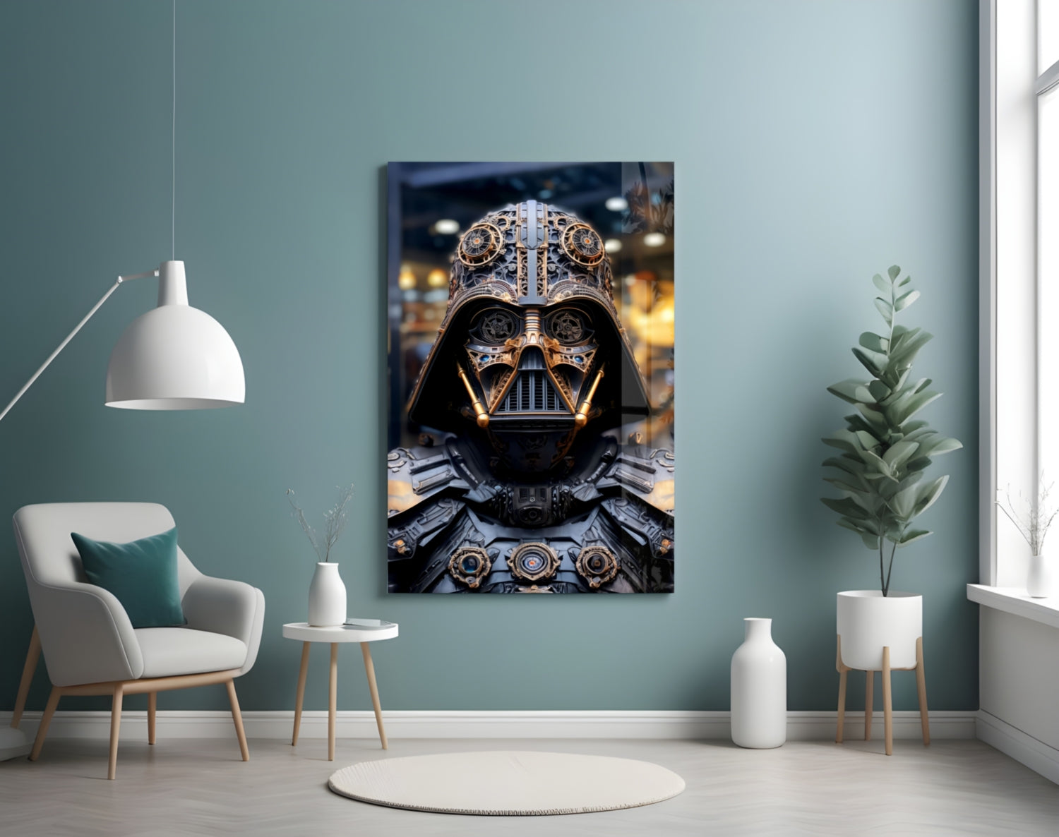 Darth Vader Glass Wall Art || Designer Collection.