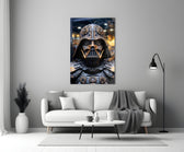 Darth Vader close-up showing gold gears and clockwork respirator