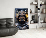 Darth Vader panel adding editorial drama to a hallway