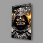 Steampunk panel bringing cinematic glow to a gaming den