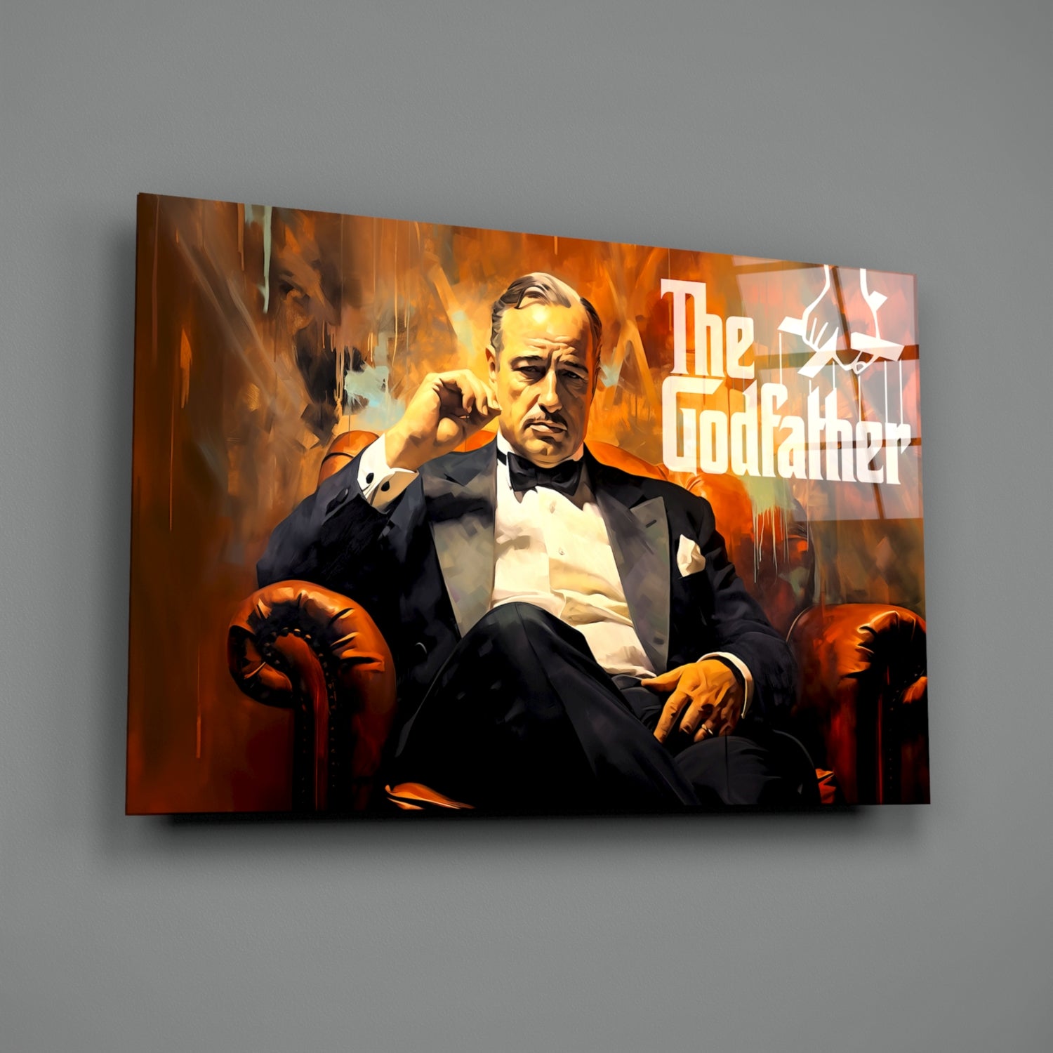 Godfather Glass Wall Art || Designer Collection.