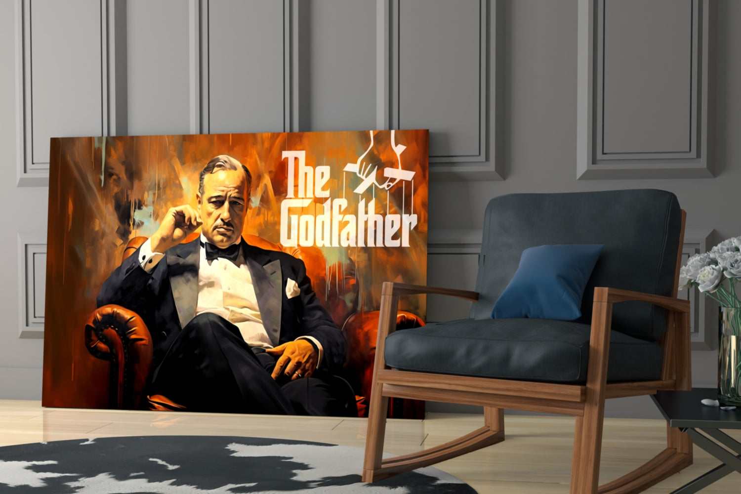 Godfather Glass Wall Art || Designer Collection.