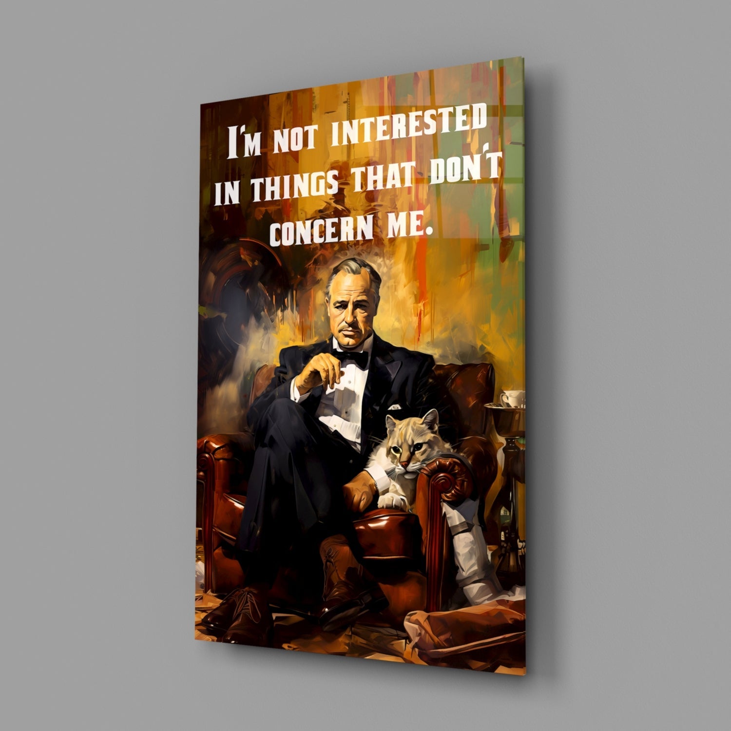 Godfather Glass Wall Art || Designer Collection.