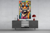 Cool Tiger panel catching lamp light to reveal its urban grit