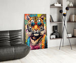Cool Tiger panel adding editorial drama to a hallway