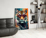 Cool Tiger panel adding editorial drama to a hallway