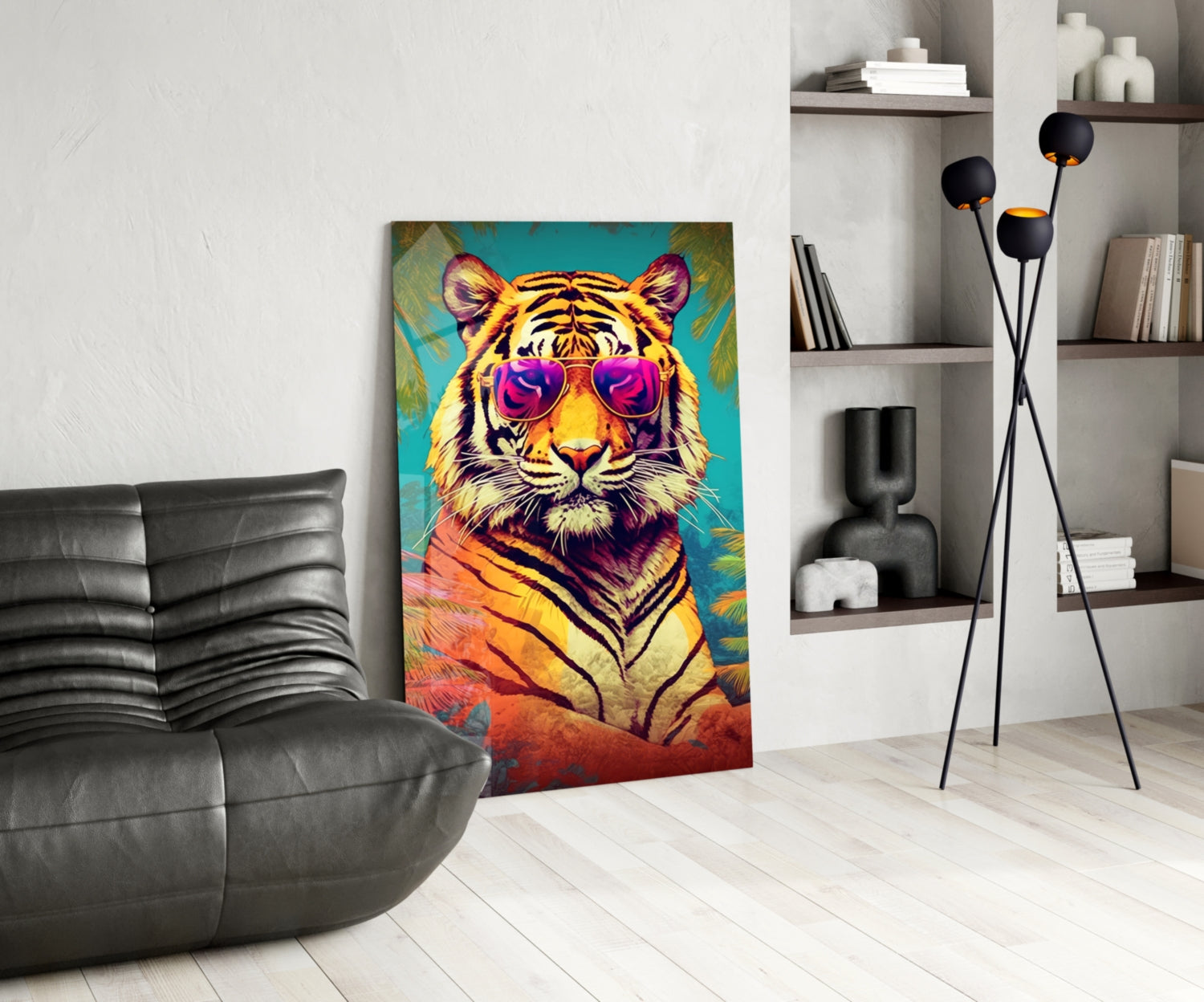 Cool Tiger Glass Wall Art || Designer Collection.