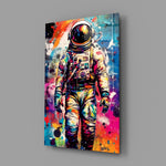 Pop-graffiti panel bringing cinematic glow to a gaming den