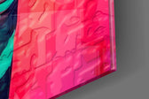Animal-portrait artwork anchoring a wall with lemon-and-magenta palette