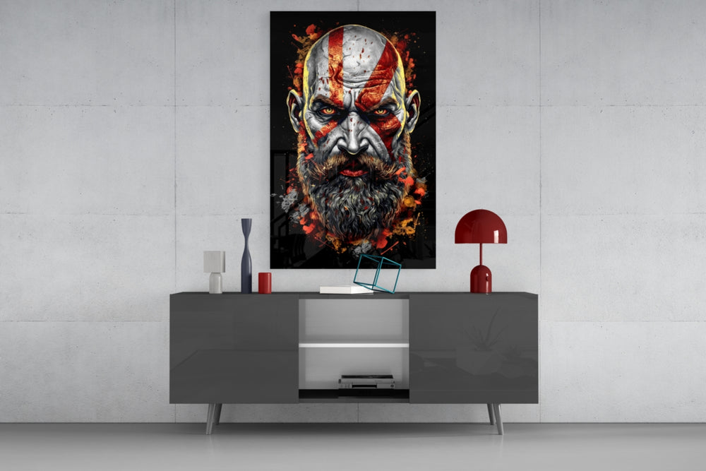Kratos panel catching lamp light to reveal its cinematic glow