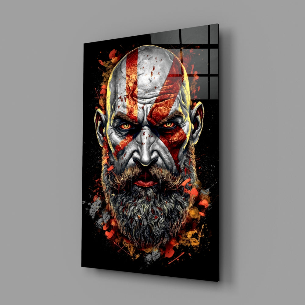 Comic-portrait panel bringing cinematic glow to a gaming den