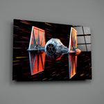 Hyperdrive panel bringing cinematic glow to a gaming den