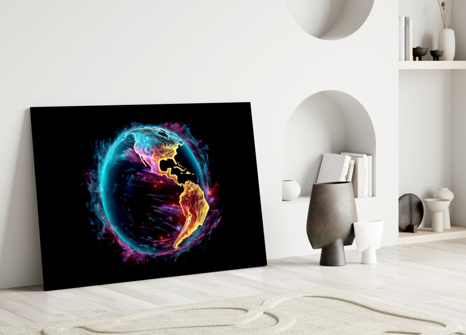 World Glass Wall Art || Designer Collection.