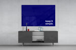 Simple panel catching lamp light to reveal its painterly calm