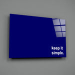 Minimalist-poster panel bringing painterly calm to a meditation corner