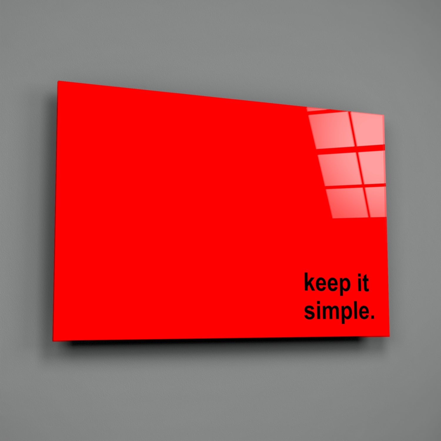 Simple Glass Wall Art || Designer Collection.