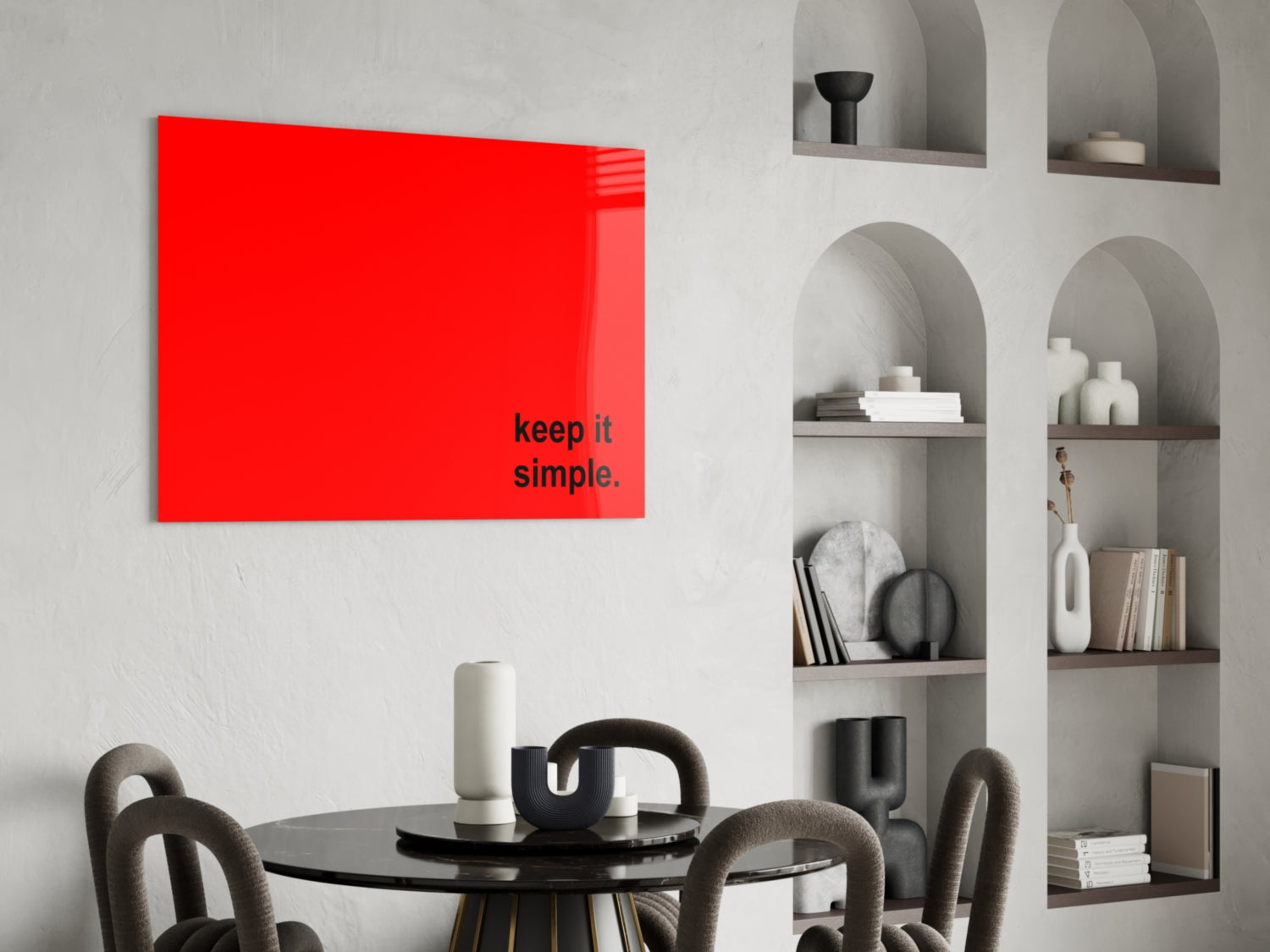 Simple Glass Wall Art || Designer Collection.