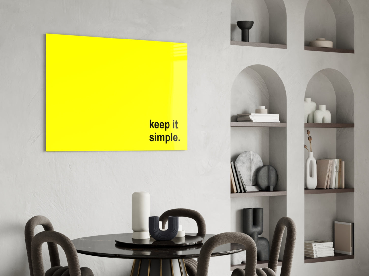 Simple Glass Wall Art || Designer Collection.