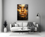 Golden Melt close-up showing molten gold leaf and sable eyes