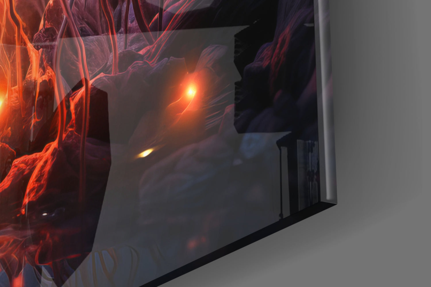 Magical Poppies Glass Wall Art || Designer Collection.