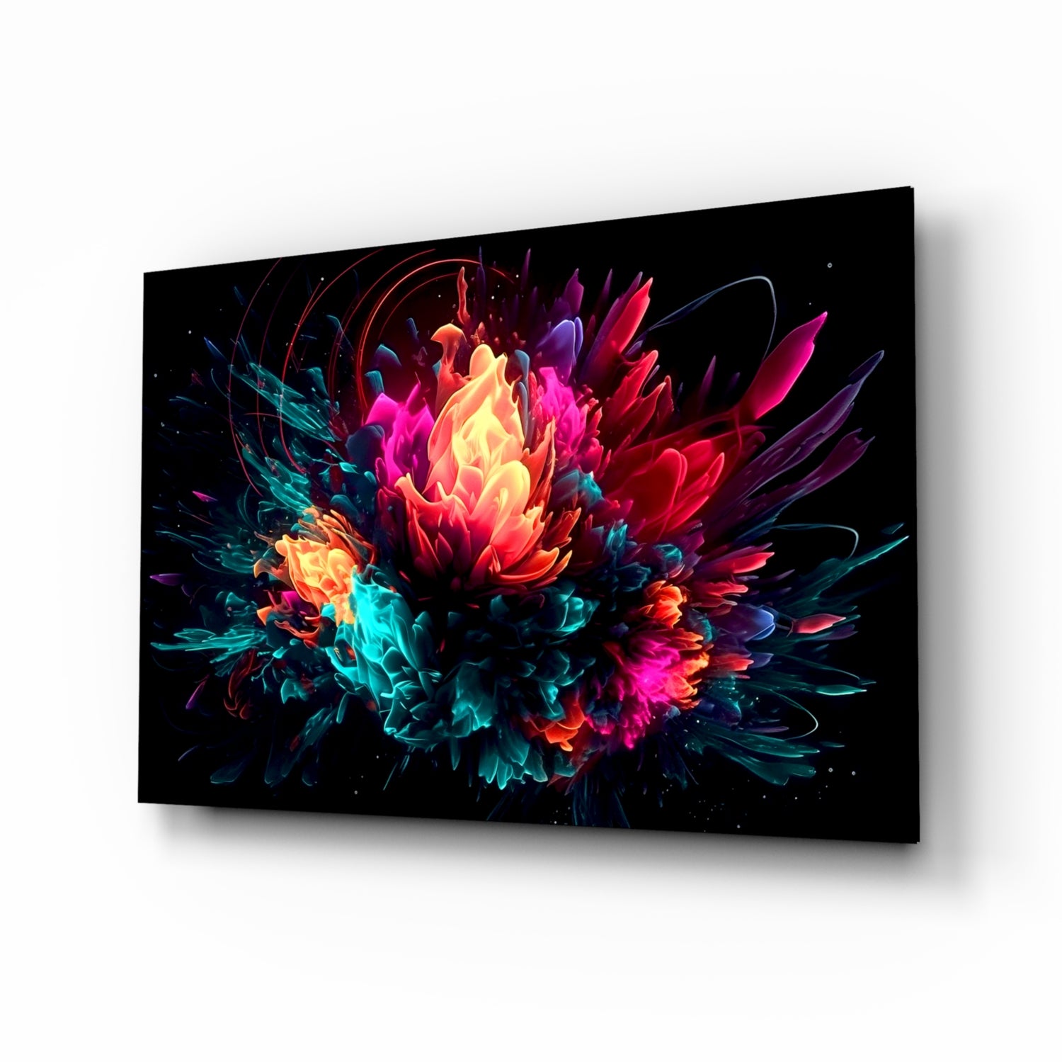 Color Explosion Glass Wall Art || Designer Collection