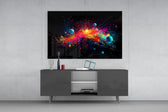 Colors of Space panel catching lamp light to reveal its cinematic glow