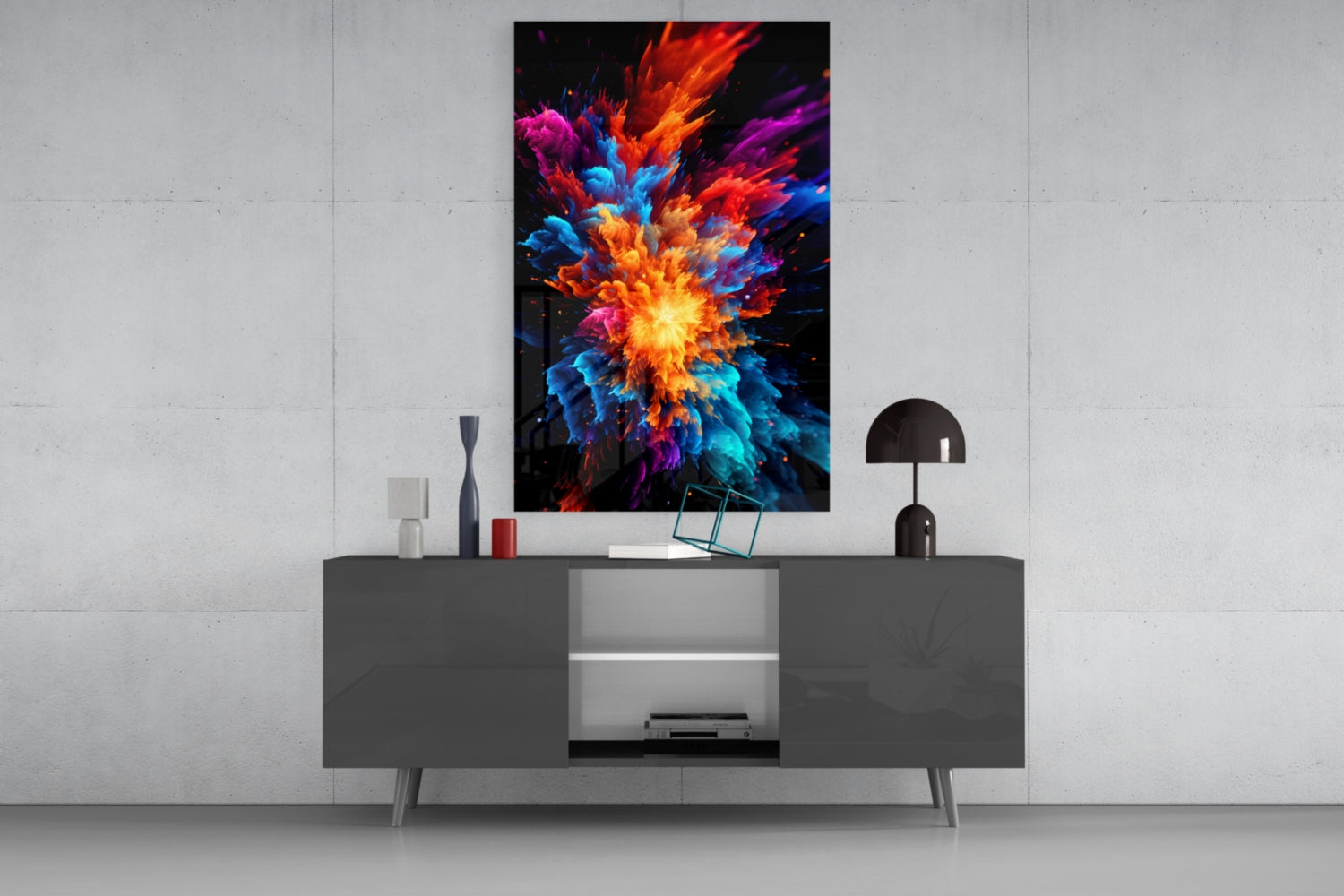 Color Flower Glass Wall Art || Designer Collection.