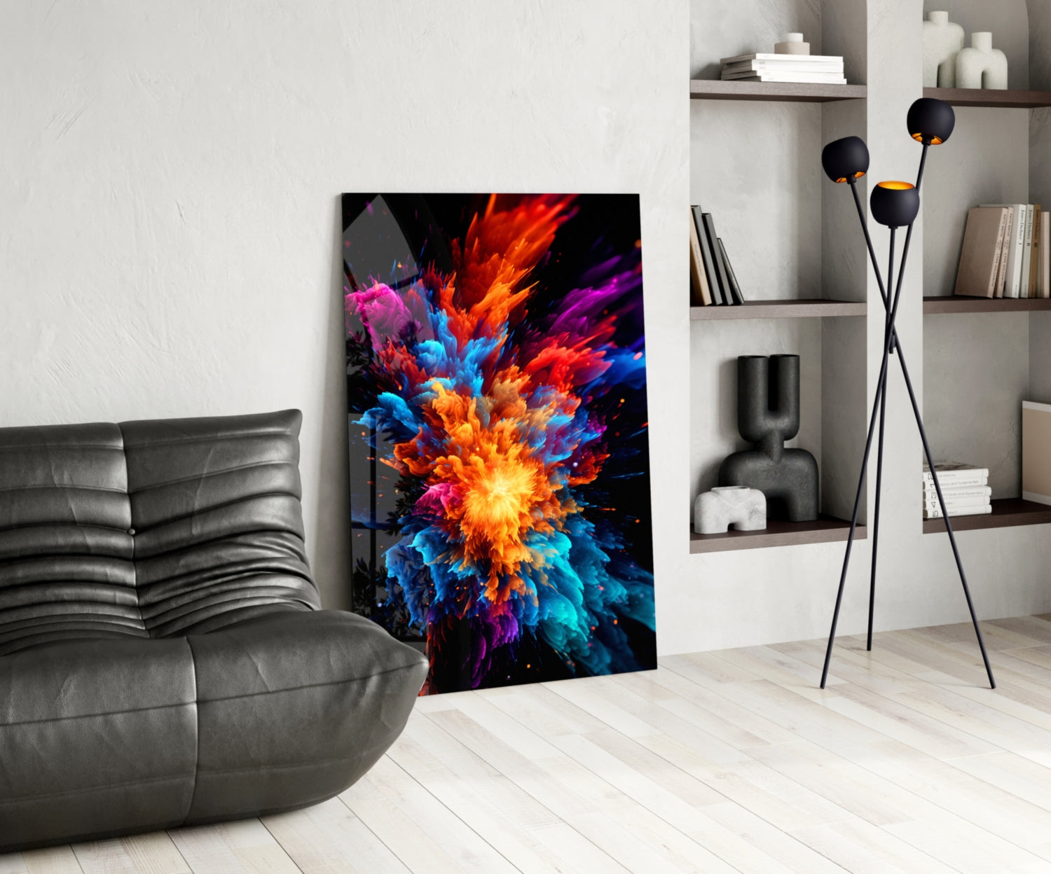 Color Flower Glass Wall Art || Designer Collection.