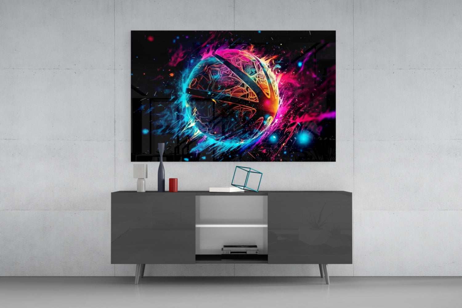 Fireball Glass Wall Art || Designer Collection.